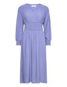 Dress W/ Smock Blue Rosemunde