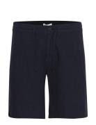 Cfrand 0113 Houndtooth Linen Shorts Navy Casual Friday