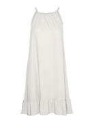 Vmmymilo Short Halter Frill Dress Wvn Ga White Vero Moda