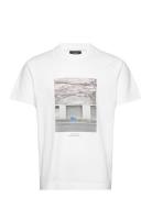 Cotton Jersey Frode Tokyo Diary Tee White Mads Nørgaard