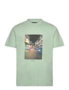 Cotton Jersey Frode Tokyo Diary Tee Green Mads Nørgaard