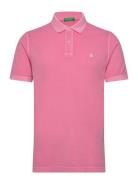 H/S Polo Shirt Pink United Colors Of Benetton