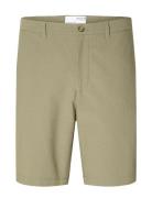 Slhregular-Karl Seersucker Shorts Noos Green Selected Homme