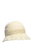 Straw Hat W. Crochet Edge Cream En Fant