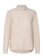 Reg Linen Chambray Shirt Beige GANT