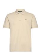 Reg Contrast Pique Ss Polo Beige GANT