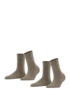 Basic Easy So 2P Brown Esprit Socks