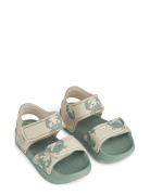 Blumer Printed Sandals Green Liewood