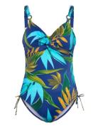 Pichola Uw Twist Front Swimsuit With Adjustable Leg Patterned Fantasie