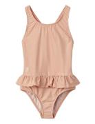 Amara Stripe Swimsuit Pink Liewood