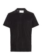 Slhrelax-Terry Ss Resort Polo Ex Black Selected Homme