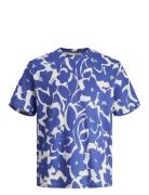 Jormarbella Aop Tee Ss Crew Neck Blue Jack & J S