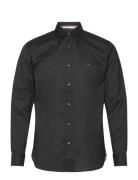 Core Flex Poplin Rf Shirt Black Tommy Hilfiger