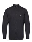 Reg Classic Poplin Shirt Black GANT