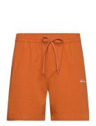 Stan Seersucker Swim Shorts 2.0 Orange Les Deux