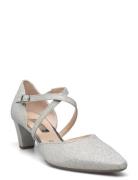 Ankle-Strap Pumps Silver Gabor