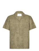 Lesley Paisley Ss Shirt Green Les Deux