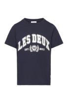 University T-Shirt Kids Navy Les Deux