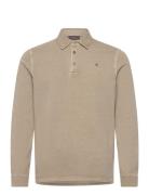 Walter Ls Polo Shirt Beige Morris