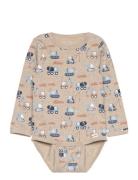 Body Ls Aop Beige Minymo