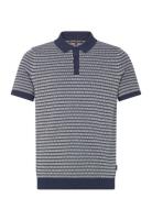 Tuck Stripe Polo Navy Michael Kors