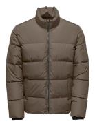 Onsmelvin Life Quilted Jacket Otw Vd Brown ONLY & SONS