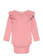 Body L/S Modal Frill Pink Petit Piao