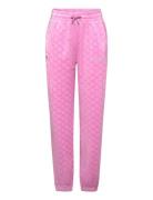 Luxe Embossed Velour Loose Jogs Pink Juicy Couture