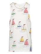 Sailing Boats Aop Tank White Mini Rodini