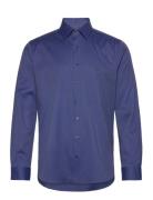 Diamond Dobby Slim Shirt Blue Michael Kors