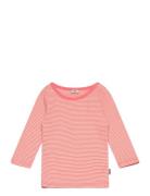 Soft Mini Striped Tobinino Tee Ls Pink Mads Nørgaard