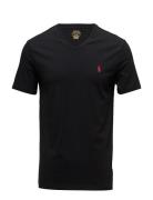 Custom Slim Fit Jersey V-Neck T-Shirt Black Polo Ralph Lauren