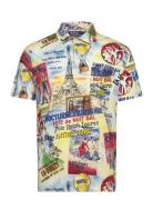 Standard Fit Printed Jersey Polo Shirt Patterned Polo Ralph Lauren