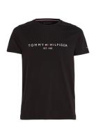 Core Tommy Logo Tee Black Tommy Hilfiger