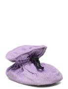 Corduroy Slippers Purple Melton