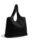 Pckinna Large Waffle Shopper Black Pieces