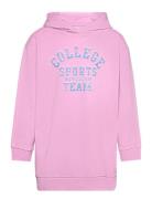 Nkfvalona Ls Long Boxy Sweat Wh Unb Pink Name It