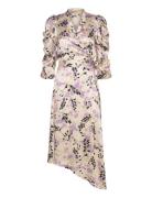 Hammered Printed Silk Midi Wrap Dre Patterned Stella Nova