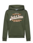 Jjelogo Sweat Hood 2 Col 24/25 Noos Mni Green Jack & J S