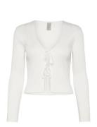 Yasmusen Ls Tie Knit Cardigan - Ka White YAS