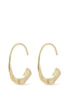 Valkyria Recycled Hoop Earrings Gold Pilgrim