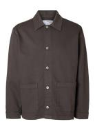 Slhboxy-Carpenter Overshirt Ex Grey Selected Homme