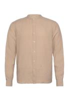 Mmgtheo Linen Stand Shirt Beige Mos Mosh Gallery