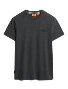 Vintage Logo Emb Tee Black Superdry