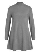 Vicomfy A-Line Rollneck Knit Dress/Su/Pb Grey Vila