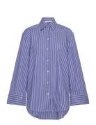 Pavia Stripe Shirt Blue Rosemunde