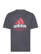 Mufc Kids Tee Grey Adidas Performance