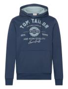 Hoodie With Print Navy Tom Tailor