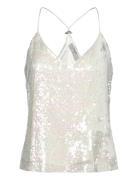 D6Punch Sequins Singlet White Dante6