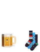 3-Pack Wurst And Beer Socks Gift Set Navy Happy Socks